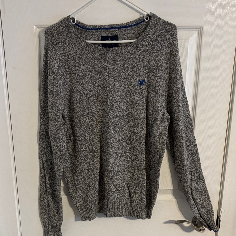 American Eagle Outfitters Gray Crewneck Sweater